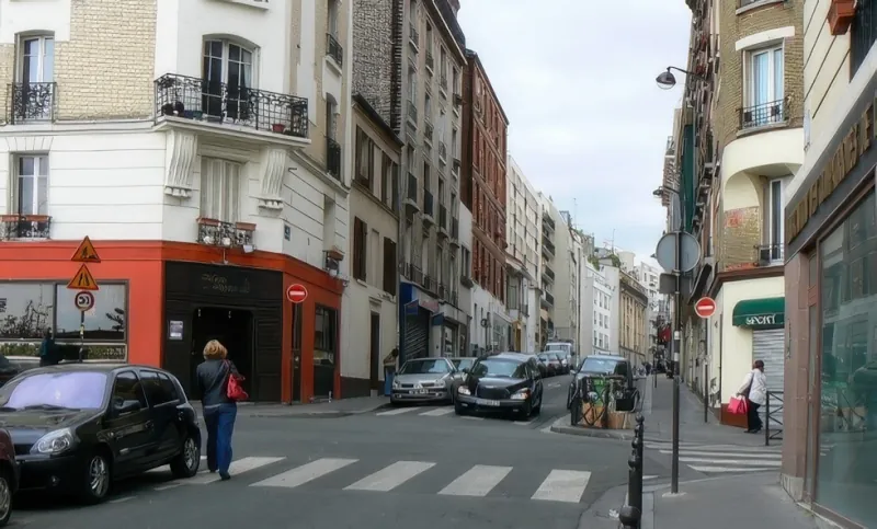 Angle rue de la Bidassoa et rue Orfila