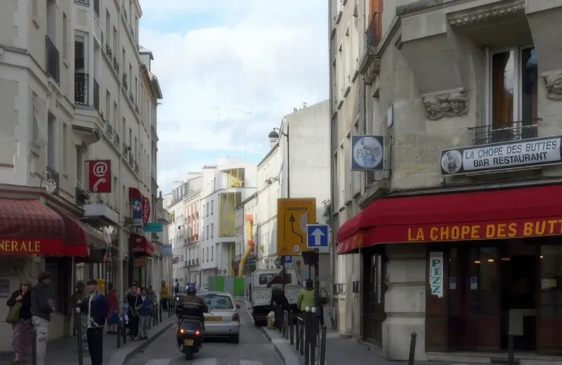 Angle rue de la Villette et rue Fessart