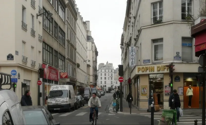 Angle rue de Popincourt et rue du Chemin Vert