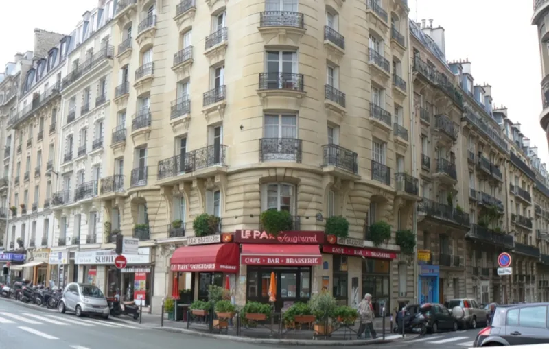 Angle rue de Vaugirard et rue Langeac