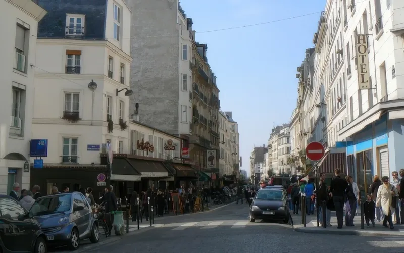 Angle rue des Abbesses et rue Ravignan