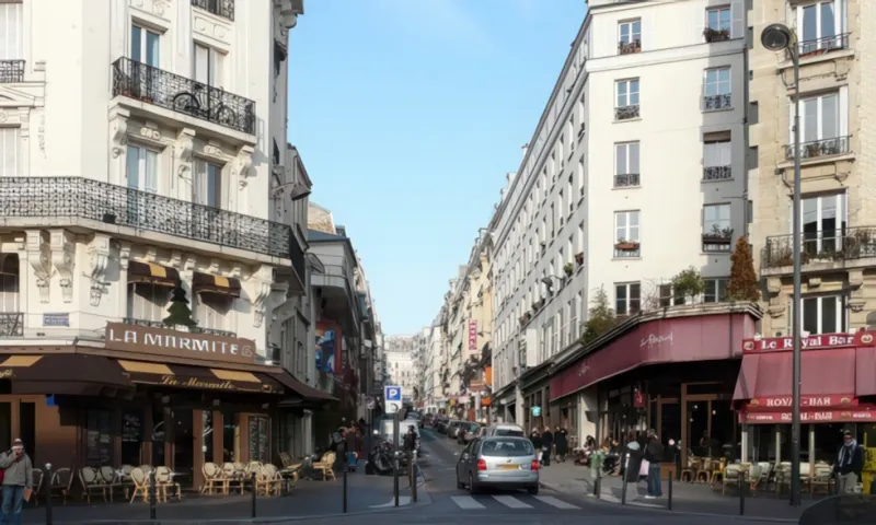 Angle rue des Martyrs et boulevard de Rochechouart