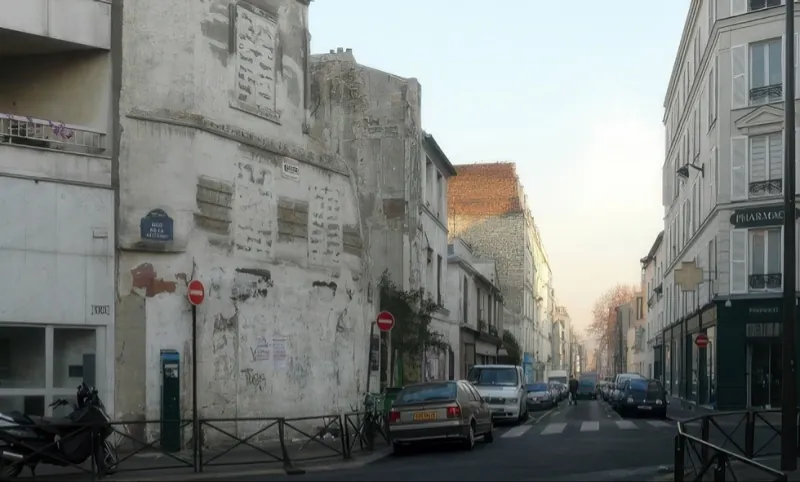 Angle rue des Orteaux et rue de la Réunion
