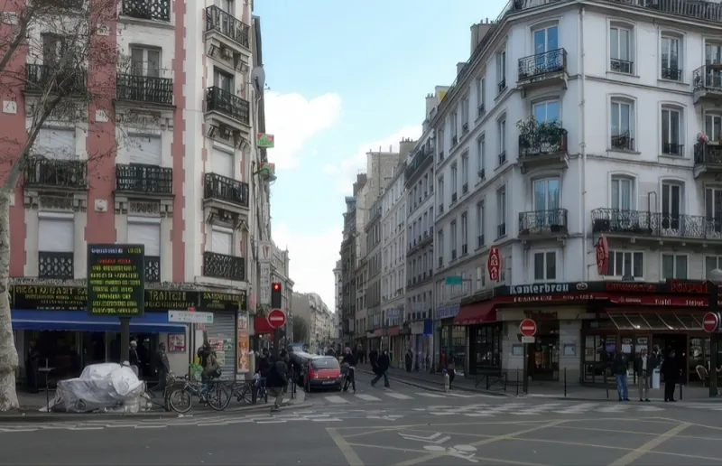 Angle rue du Château d'Eau et boulevard de Strasbourg