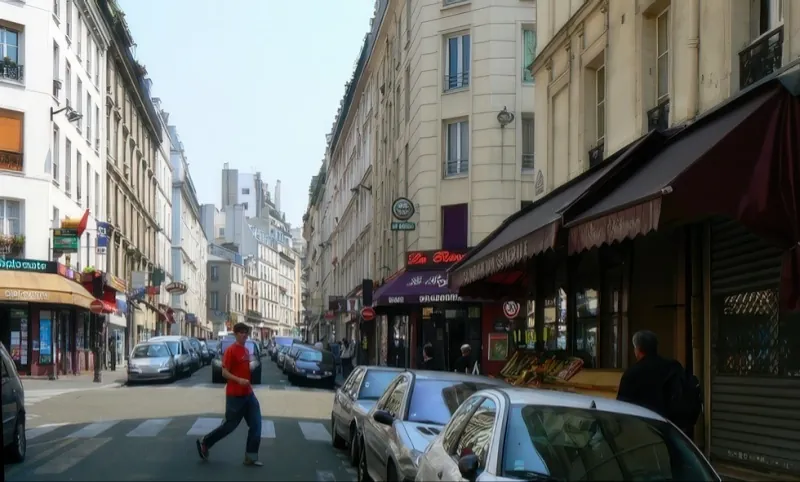 Angle rue du Chemin Vert et rue Servan