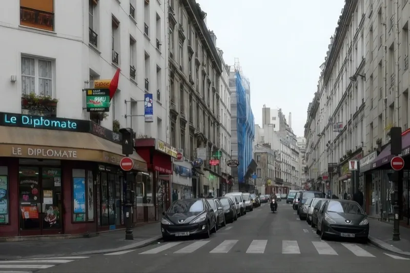 Angle rue du Chemin Vert et rue Servan