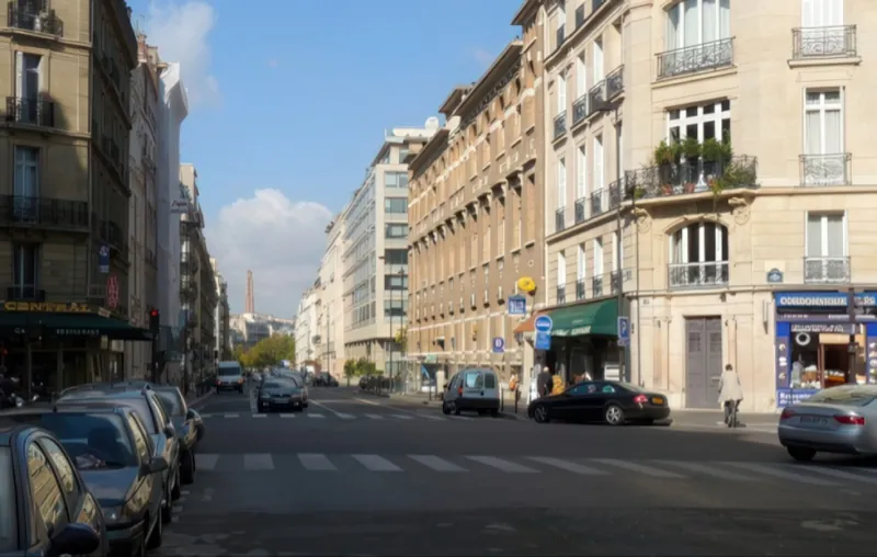 Rue Jouffroy d'Abbans et rue de Prony