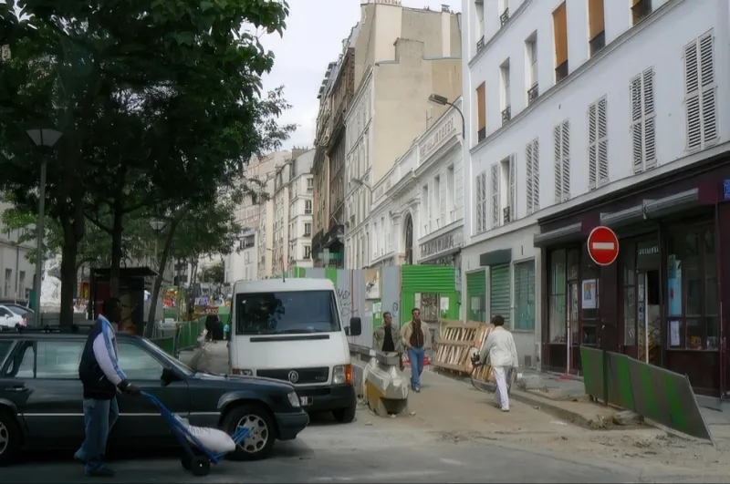 Angle rue Jean-Pierre Timbaud et impasse de la Baleine