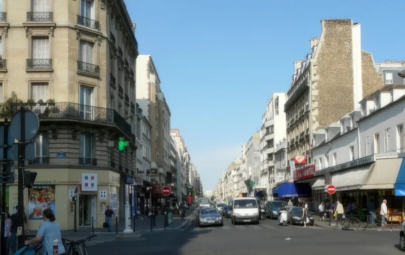 Angle rue Lecourbe et rue Cambronne