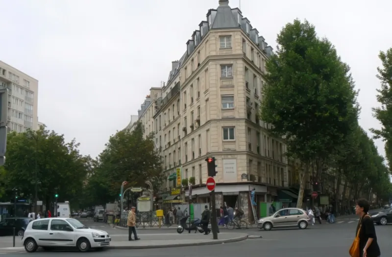 Angle rue Mathis et rue de Crimée