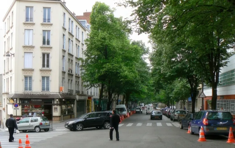 Angle rue Sorbier et rue des Partants