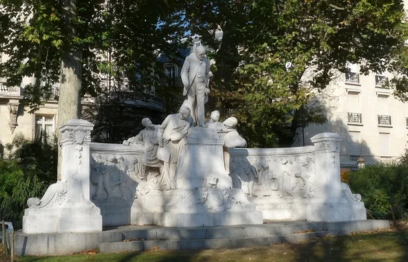 Avenue Foch et statue d'Alphand
