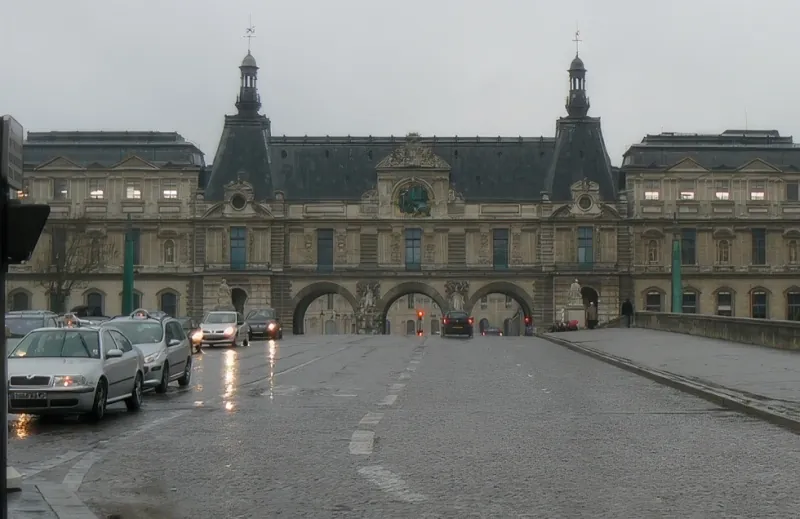 Guichet du Louvre et pont des Saint-Pères