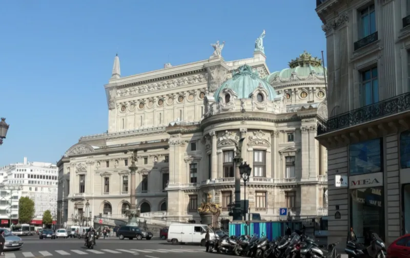 Opéra depuis la rue Scribe