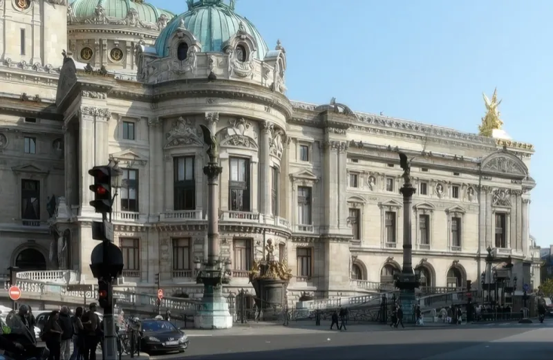 Opéra depuis la rue Scribe