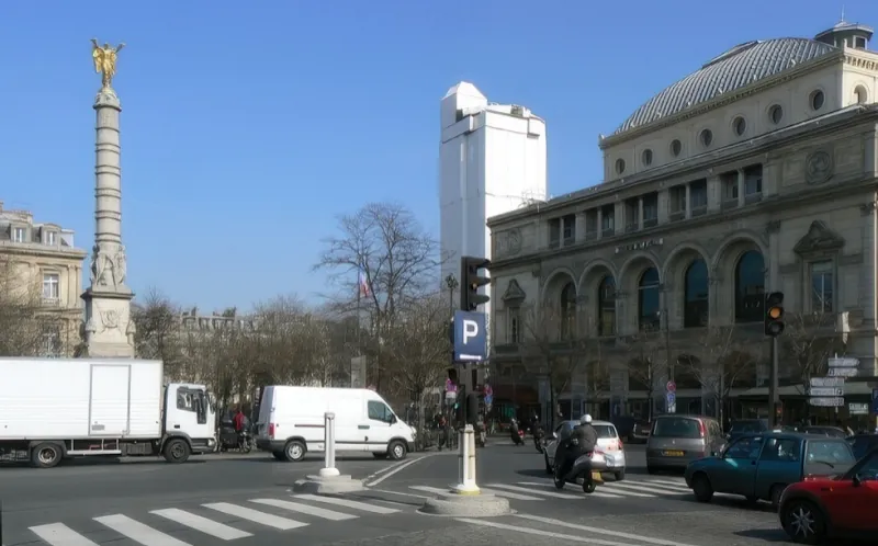 Place du Châtelet et théâtre de la Ville