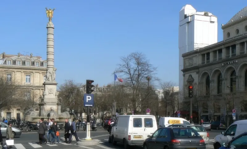 Place du Châtelet et théâtre de la Ville