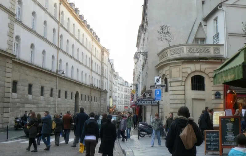 Rue Mouffetard et Fontaine Pot de Fer