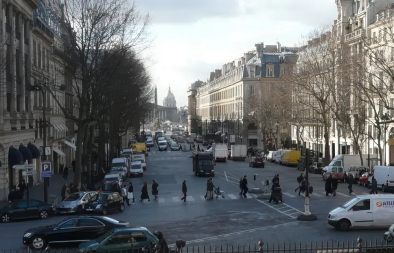 Rue Royale depuis l'église de la Madeleine