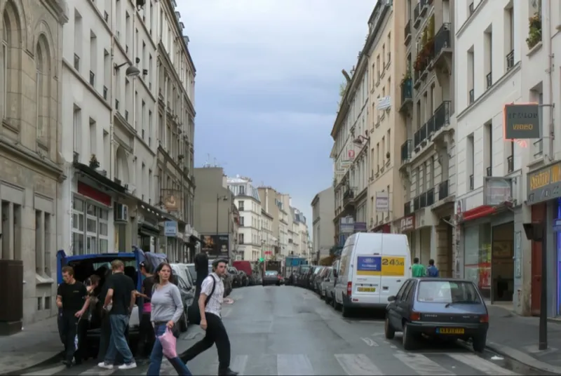 Rue Saint-Maur depuis rue de l'Orillon
