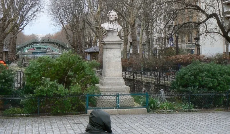 Square Frédéric Lemaître et canal Saint-Martin