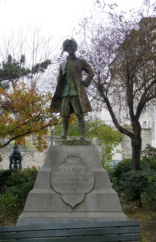 Statue du Chevalier de la Barre