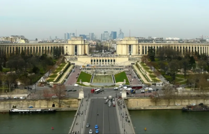 Trocadéro vu depuis la Tour Eiffel